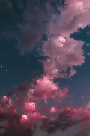 Lined Purple Clouds Wallpaper