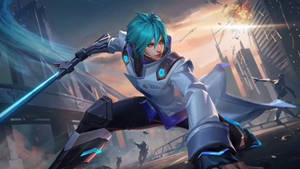 Ling Ml Futuristic Cosmo Guard Skin Wallpaper