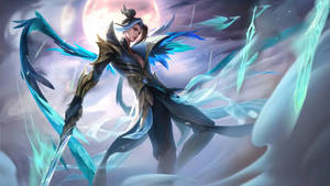 Ling Mobile Legends Serene Plume Fantasy Moon Wallpaper