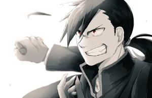 Ling Yao From Fullmetal Alchemist Posing With A Confident Smile Wallpaper