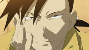 Ling Yao Posing With A Sword In Fullmetal Alchemist Wallpaper