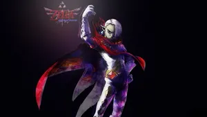 Link Battling In The Breathtaking World Of The Legend Of Zelda: Skyward Sword Wallpaper