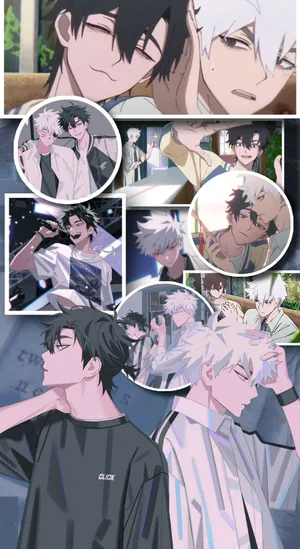 Link Click Anime Characters Collage Wallpaper