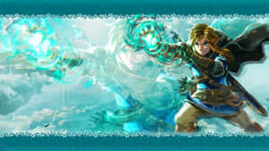 Link Using Zonai Device Tears Of The Kingdom Wallpaper