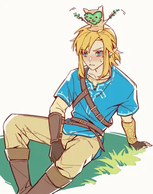 Linkand Korok Friends Illustration Wallpaper