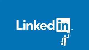 Linkedin Logo Painter Wallpaper