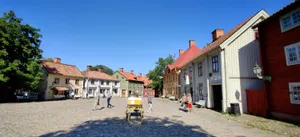 Linkoping Historic Gamla Stan Street Wallpaper