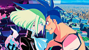 Lio And Galo Confrontation Promare Wallpaper