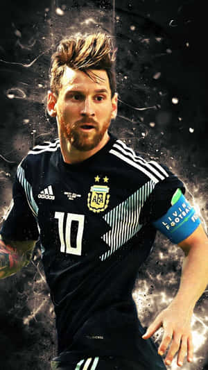 Lionel_ Messi_ Argentina_ Jersey_2022 Wallpaper