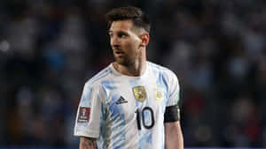 Lionel Messi Argentina Jersey2022 Wallpaper