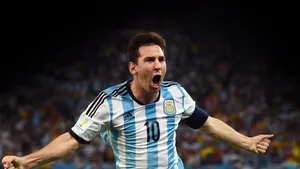 Lionel Messi Celebration Argentina World Cup Wallpaper