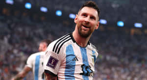 Lionel Messi Celebration Argentina World Cup Wallpaper