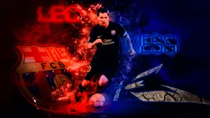 Lionel Messi Strikes A Cool Pose Wallpaper