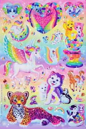 Lisa Frank Character Stickers Wallpaper