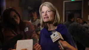 Lisa Murkowski Being Interviewed Wallpaper