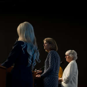 Lisa Murkowski Black Background Wallpaper