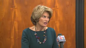 Lisa Murkowski During A Local News Interview Wallpaper