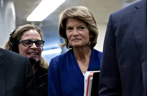 Lisa Murkowski Looking At Something Wallpaper