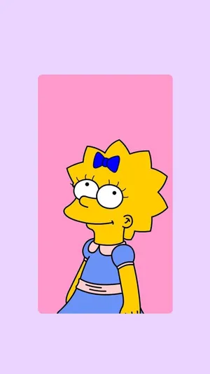 Lisa Simpson Dreams Sweetly Amidst A Lavender Field Wallpaper
