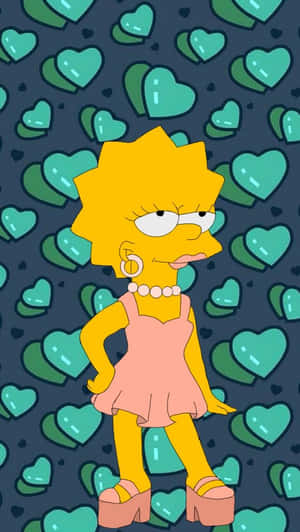 Lisa Simpson Dress Aesthetic Wallpaper