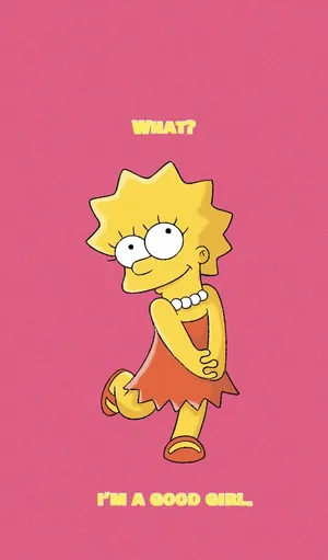 Lisa Simpson Good Girl Aesthetic Wallpaper