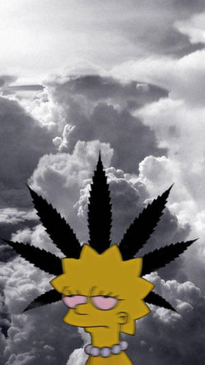 Lisa Simpson Is A Stoner Wallpaper