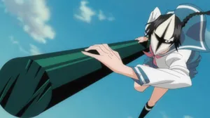 Lisa Yadomaru Striking A Confident Pose In The World Of Bleach Wallpaper