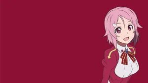 Lisbeth Forging A Sword In Her Blacksmith Shop In Sword Art Online Wallpaper