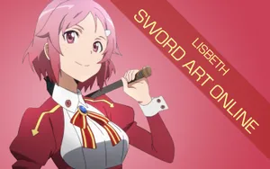 Lisbeth Forging Weapons In Her Blacksmith Shop In Sword Art Online Wallpaper