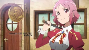Lisbeth In Action, Sword Art Online Wallpaper