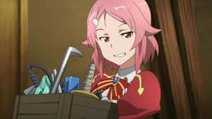 Lisbeth The Blacksmith In Sword Art Online Wallpaper