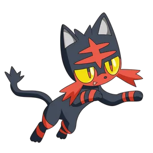 Litten Ready For Battle Wallpaper