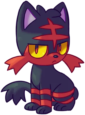 Litten With Judging Face Wallpaper