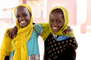 Little Girls In Sudan Wallpaper