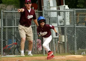 Little League Baseball Action Shot Wallpaper