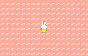 Little Rabbit Miffy Typography Wallpaper