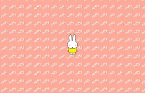 Little Rabbit Miffy Typography Wallpaper