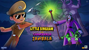 Little Singham And Jambala Wallpaper