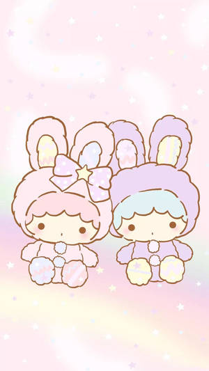 Little Twin Stars Kawaii Ipad Wallpaper