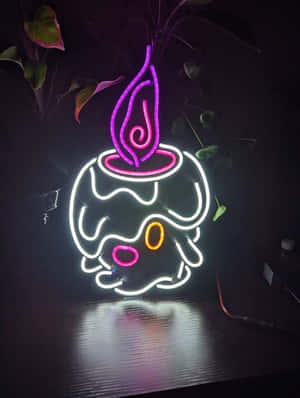 Litwick In Neon Wallpaper