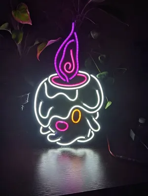 Litwick In Neon Wallpaper