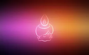 Litwick Line Art Wallpaper