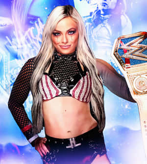 Liv Morgan Wwe Belt Smiling Wallpaper