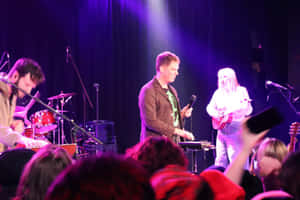 Live Band Performanceat Concert Wallpaper