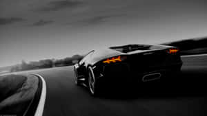 Live Car Lamborghini Aventador In Black Wallpaper