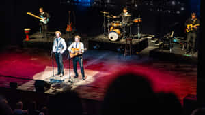 Live Folk Duo Concert Performance Wallpaper