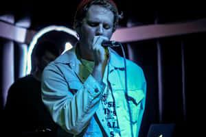 Live Performance Blue Lighting Wallpaper