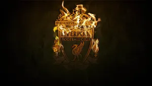 Liverpool F C Flaming Crest Wallpaper Wallpaper