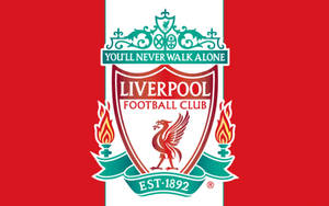 Liverpool Fc Simple Background Wallpaper