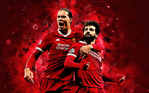 Liverpool Fc Virgil And Mohamed Wallpaper